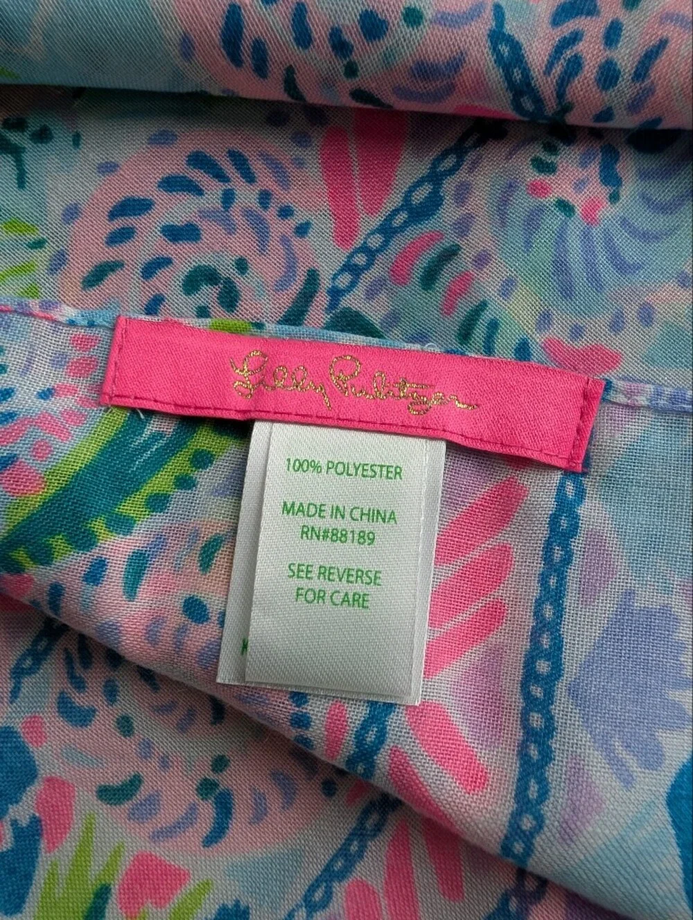 new LILLY PULITZER sway this way pareo wrap scarf